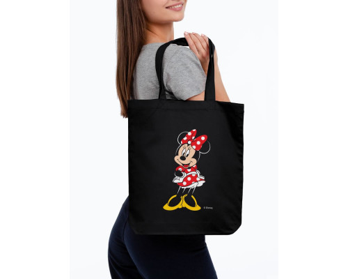 Холщовая сумка «Минни Маус. Couture», черная