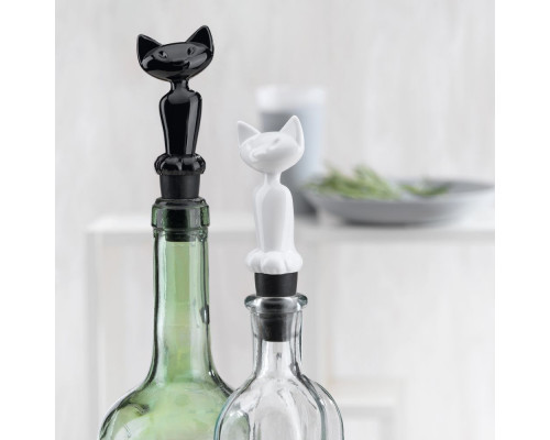Пробка для бутылки Miaou, белая