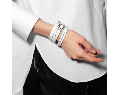 Браслет в тубусе «Сегодня завтра», белый