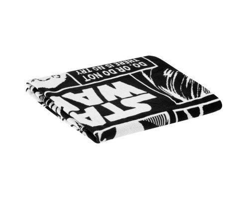 Плед Star Wars, черный с белым