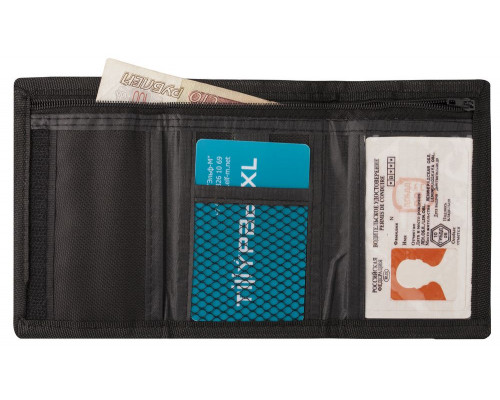 Бумажник на липучке, синий