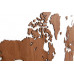 Деревянная карта мира World Map Wall Decoration Exclusive, красное дерево