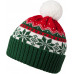Шапка Happy View, красная с зеленым