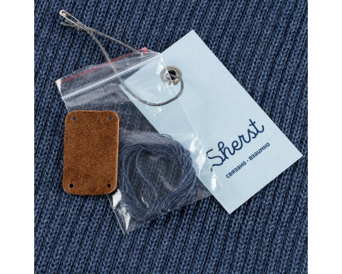 Шарф Stout, синий меланж