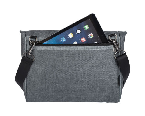 Сумка для ноутбука 2 в 1 twoFold, серая с темно-серым