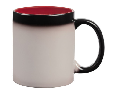 Кружка-хамелеон On Display, матовая, красно-черная