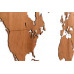 Деревянная карта мира World Map Wall Decoration Exclusive, красное дерево