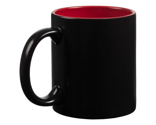Кружка-хамелеон On Display, матовая, красно-черная