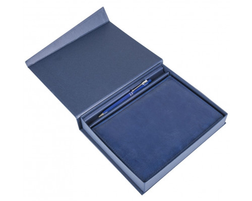 Коробка Duo под ежедневник и ручку, синяя