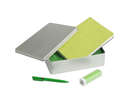 Коробка прямоугольная, большая, серебристая