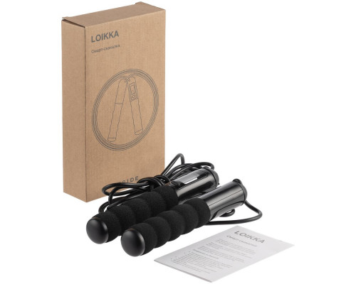 Смарт-скакалка Loikka, черная