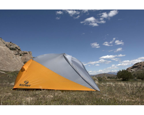 Палатка трекинговая Maxfield 4, серая с оранжевым