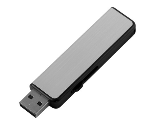 Флешка Ferrum, серебристая с черным, 8 Гб