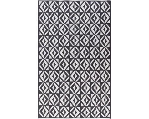 Плед Metropol, серый с молочно-белым