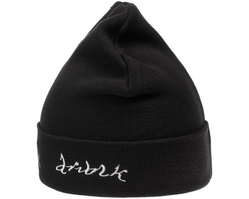 Шапка с вышивкой Drunk, черная