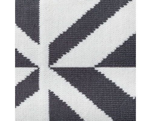 Плед Metropol, серый с молочно-белым