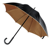 Зонт-трость Downtown, черный с коричневым
