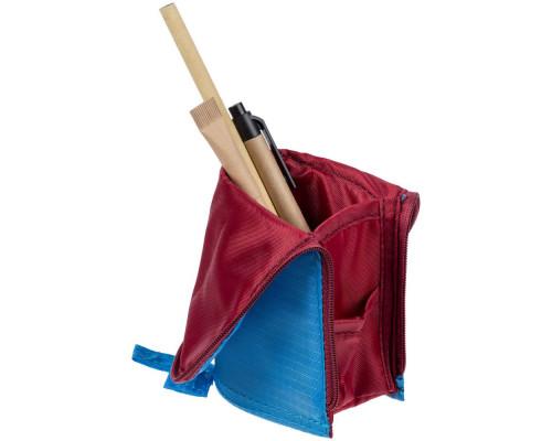 Пенал-подставка Standpoint, голубой с бордовым