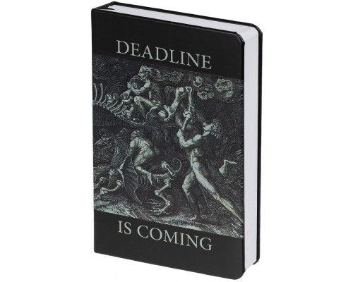 Ежедневник Deadline, недатированный, черный