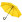 Зонт-трость с цветными спицами Bespoke, желтый