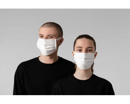 Маска гигиеническая Respire, двухслойная, немедицинская, белая