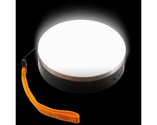 Фонарь с функцией аккумулятора Obero, белый с черным