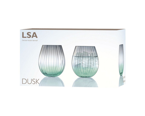 Набор стаканов Dusk, зеленый с серым