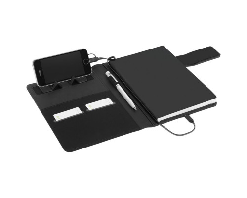 Органайзер Think Ray, с блокнотом и аккумулятором, с синей подсветкой