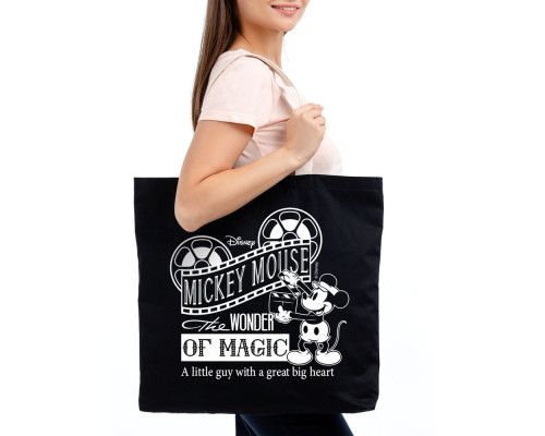 Холщовая сумка «Микки Маус. Wonder Of Magic», черная