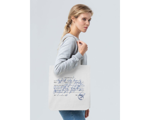 Холщовая сумка Drama & Grammar, молочно-белая