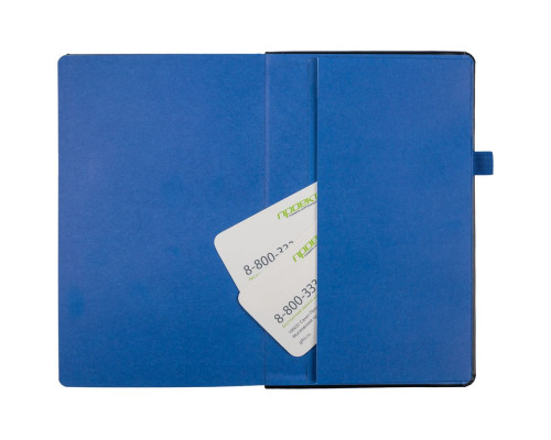 Ежедневник Ton недатированный, черный с синим