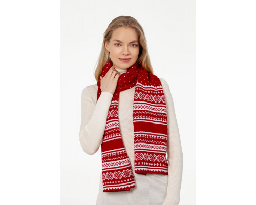 Шарф Lambient, красный с белым