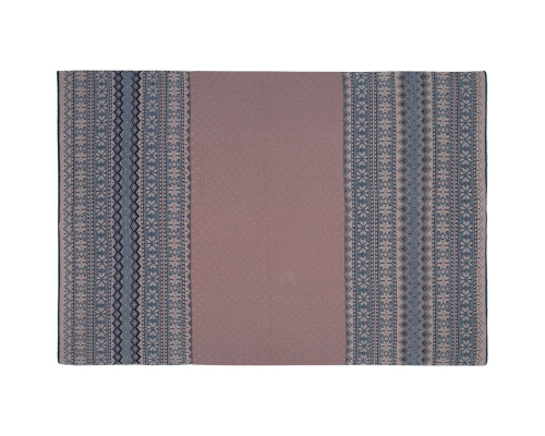 Плед Happy View, синий с бежевым