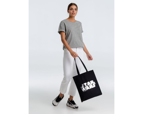 Холщовая сумка Star Wars Silver, черная