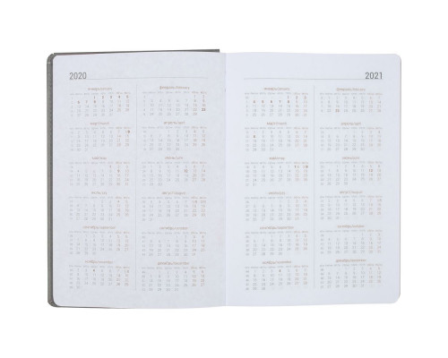 Ежедневник Spain, недатированный, серый с фиолетовым