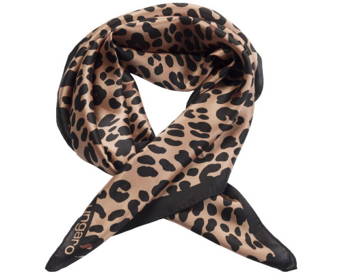 Платок Leopardo Silk, коричневый