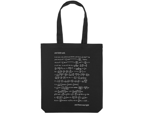 Холщовая сумка «Да будет свет», с люминесцентным принтом