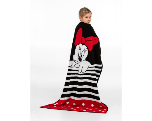 Плед вязаный «Минни Маус»