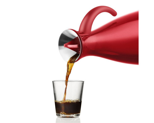 Термокувшин Vacuum, высокий, глянцевый красный