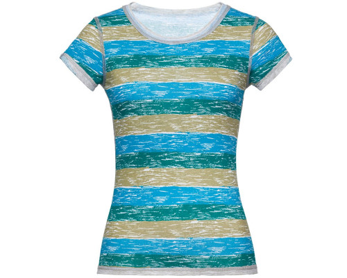 Футболка женская Rayet Lady двусторонняя, голубая с зеленым