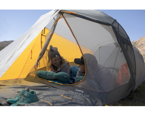 Палатка трекинговая Maxfield 2, серая с оранжевым