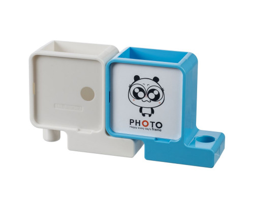 Органайзер с фоторамкой Officelover, белый с голубым