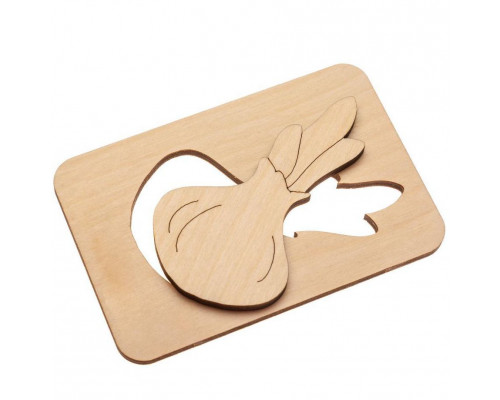 Карточки-раскраски Wood Games, овощи