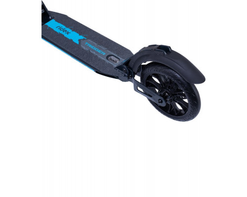 Самокат Trigger, черный с голубым
