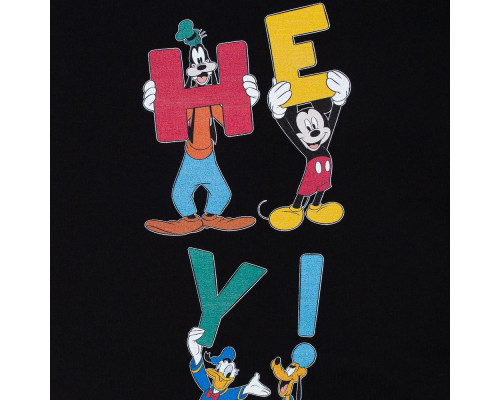 Футболка детская Hey, friends!, черная