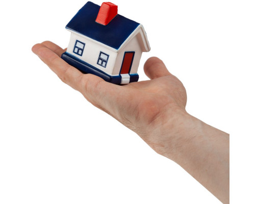 Сквиши-антистресс «Домик», с синей крышей