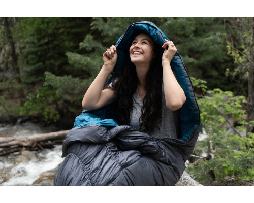 Спальный мешок Klymit KSB 35, серо-голубой