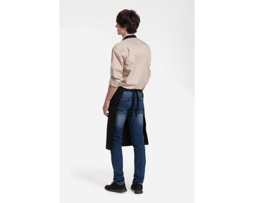 Фартук «Высокий уровень BBQ», черный