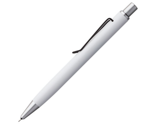 Карандаш механический Clamp, белый с черным