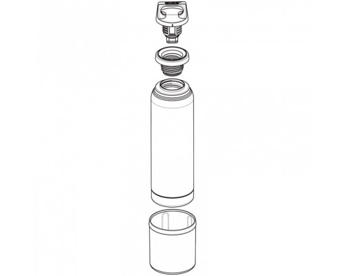 Термобутылка с чашкой Hot & Cold One 750, стальная